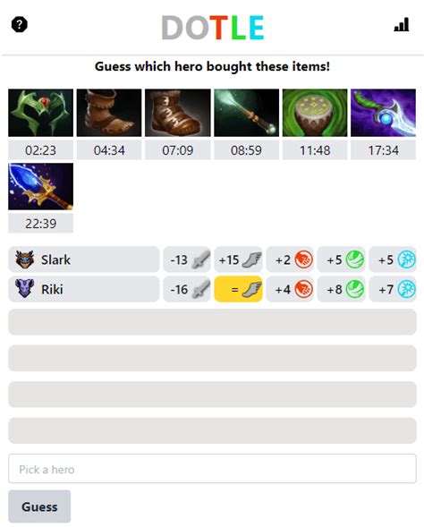 I made dotle.net — a daily guess game with DOTA heroes and .